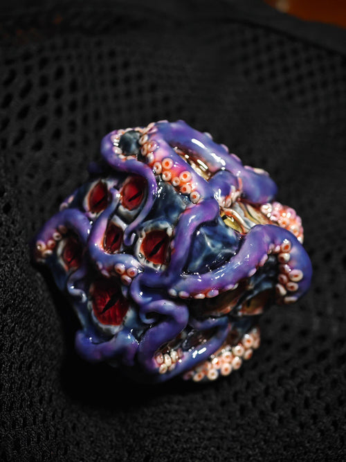 Handmade 35mm Eldritch Tentacle D6 Dice | Cthulhu Monster Eye Resin Die | Lovecraftian... - Crux Jewelry product image 1