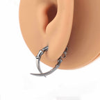 20G Thin Needle Eagle Claw Stainless Steel Ear Studs