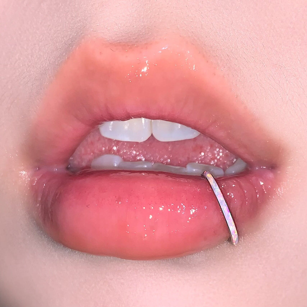 F136 Titanium Opal Seamless Hoop | Lip Nose Cartilage Ring