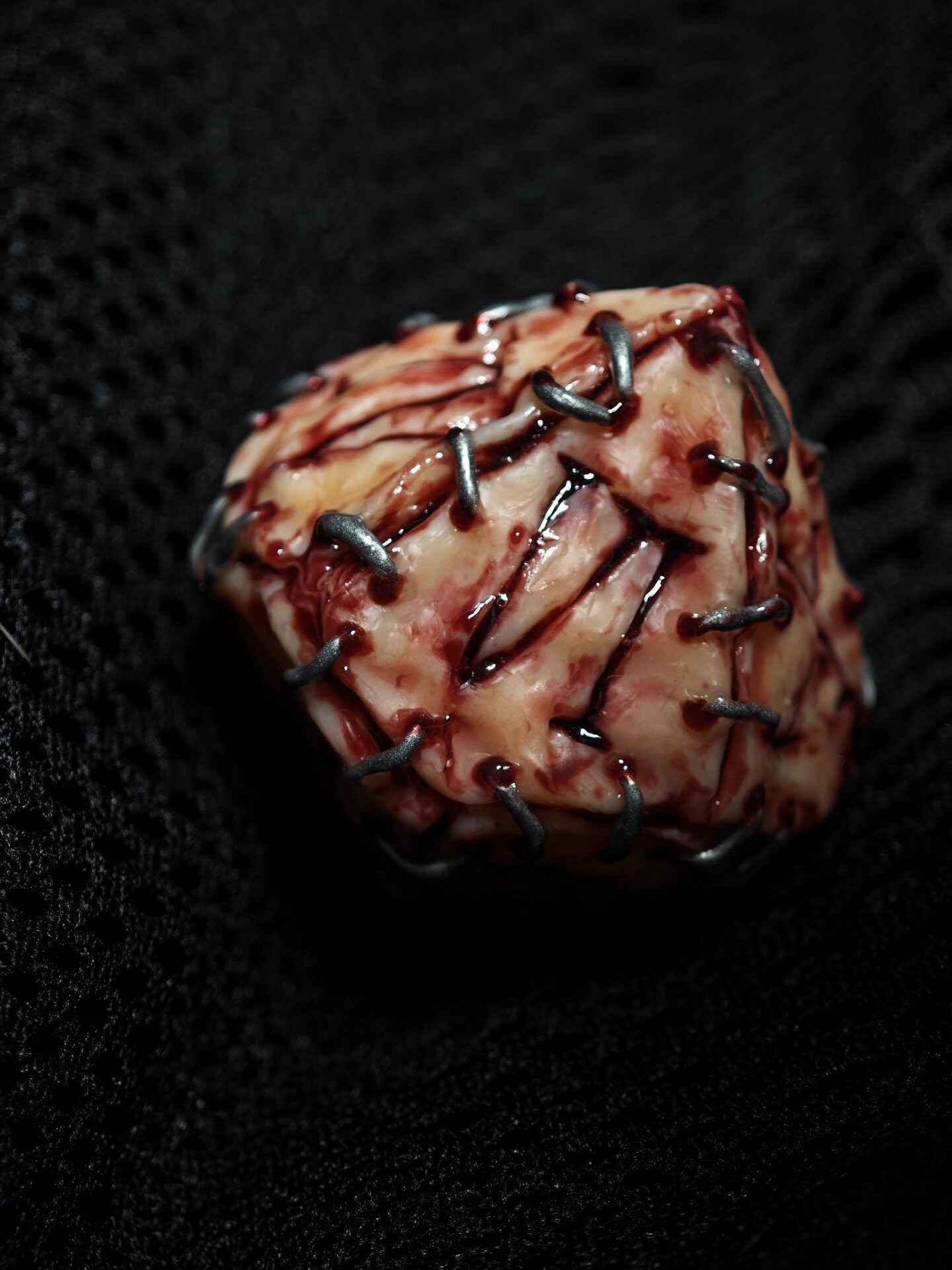 Giant 50cm Handmade "Prison Realm" Cursed Object Sculpture | Gory Flesh & Blood Monster Eye Resin Replica