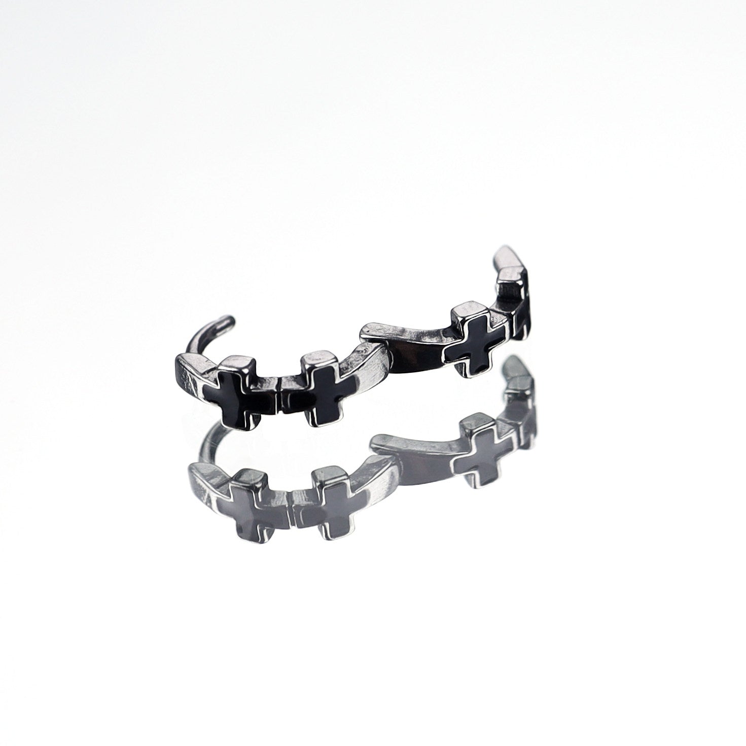Star & Cross Stainless Steel Clicker