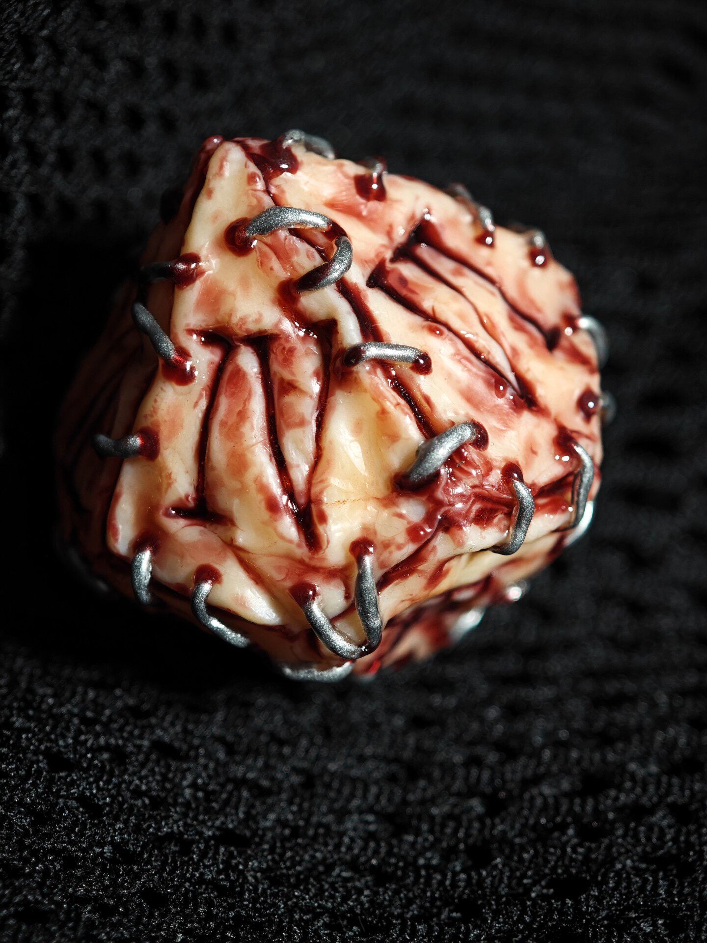 Giant 50cm Handmade "Prison Realm" Cursed Object Sculpture | Gory Flesh & Blood Monster Eye Resin Replica