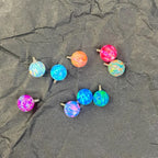 Basic 5mm Opal Titanium Tongue Ring