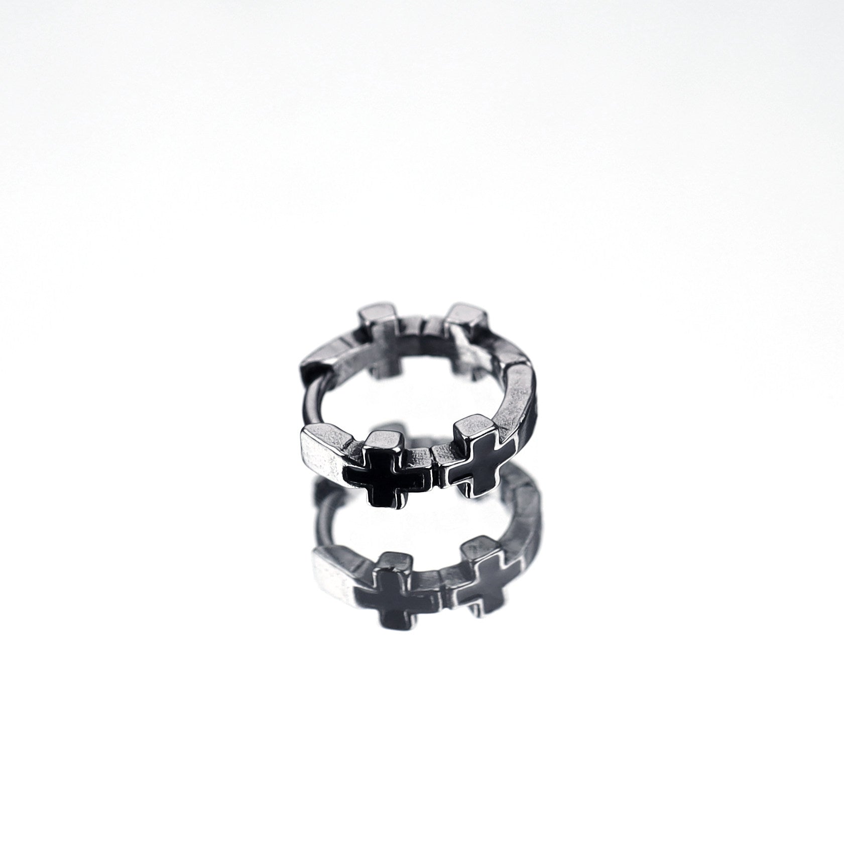 Star & Cross Stainless Steel Clicker