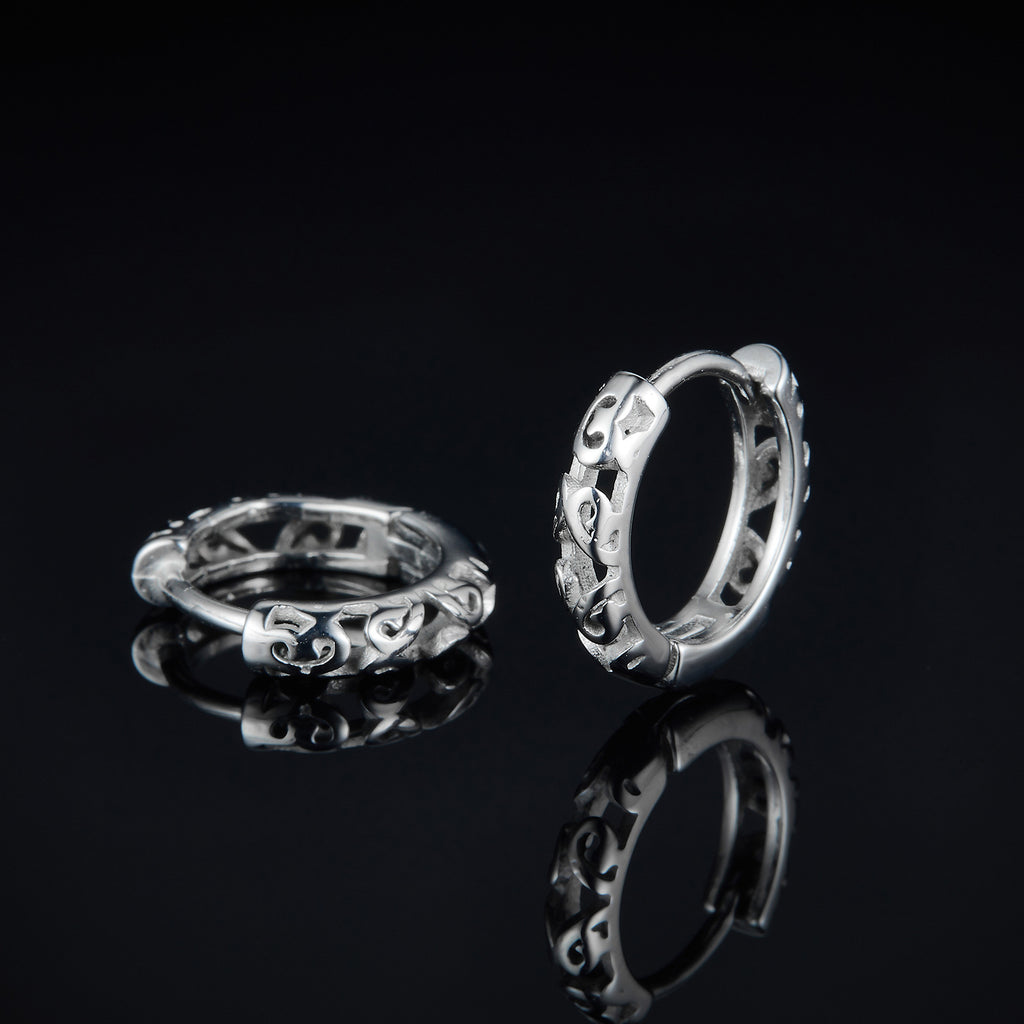 Vintage Vine Pattern Stainless Steel Earrings