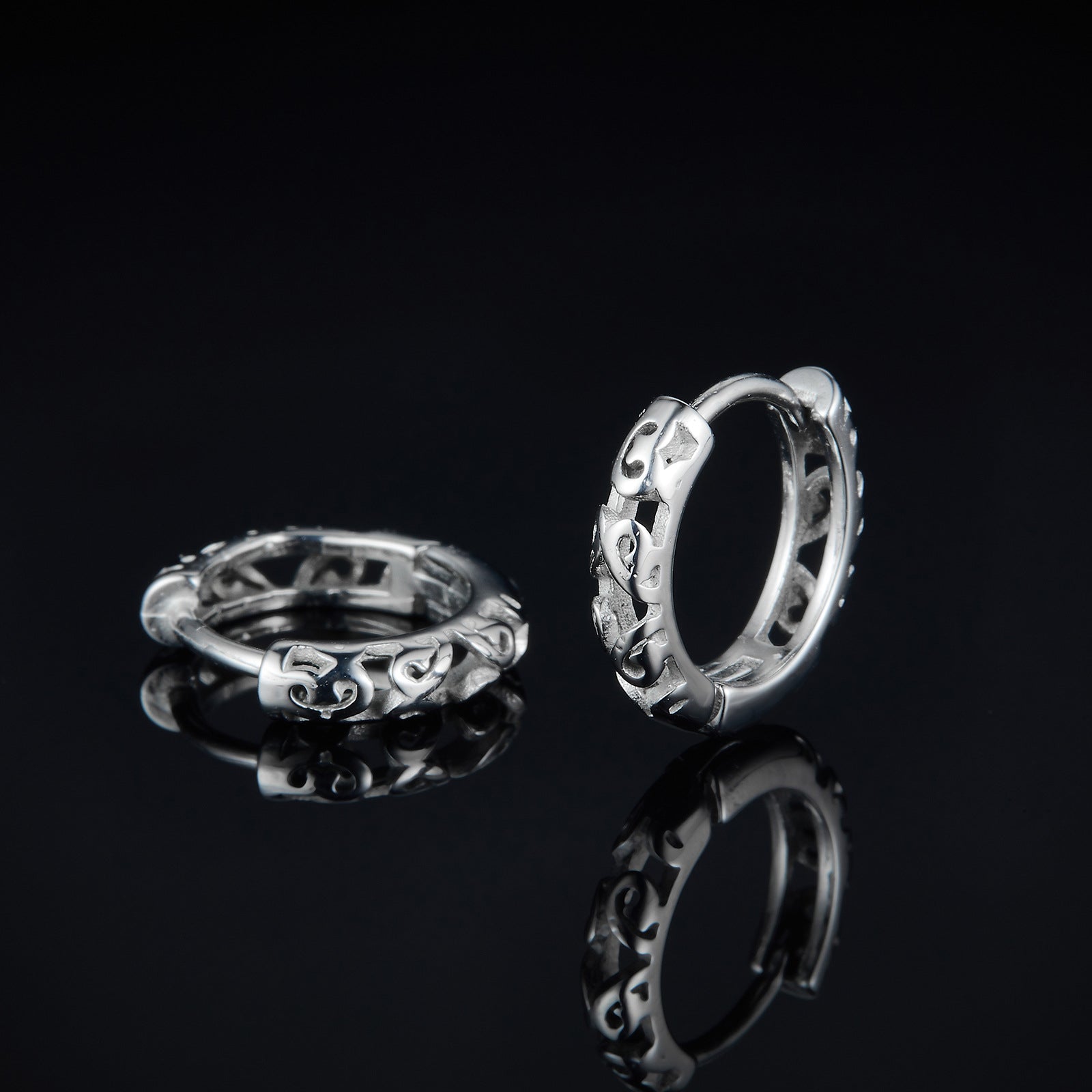 Vintage Vine Pattern Stainless Steel Earrings