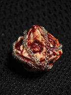 Handmade 35mm Bound Flesh D6 Dice - Chained Gory Meat Resin Artifact