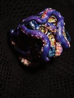 Handmade 35mm Eldritch Tentacle D6 Dice | Cthulhu Monster Eye Resin Die | Lovecraftian Dark Fantasy RPG Tabletop