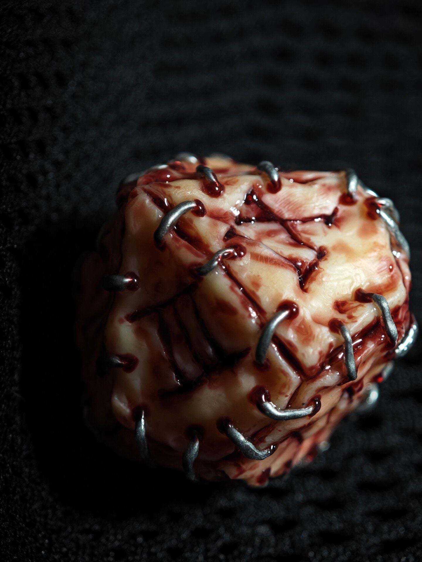 Giant 50cm Handmade "Prison Realm" Cursed Object Sculpture | Gory Flesh & Blood Monster Eye Resin Replica