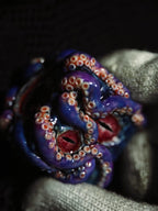 Handmade 35mm Eldritch Tentacle D6 Dice | Cthulhu Monster Eye Resin Die | Lovecraftian Dark Fantasy RPG Tabletop