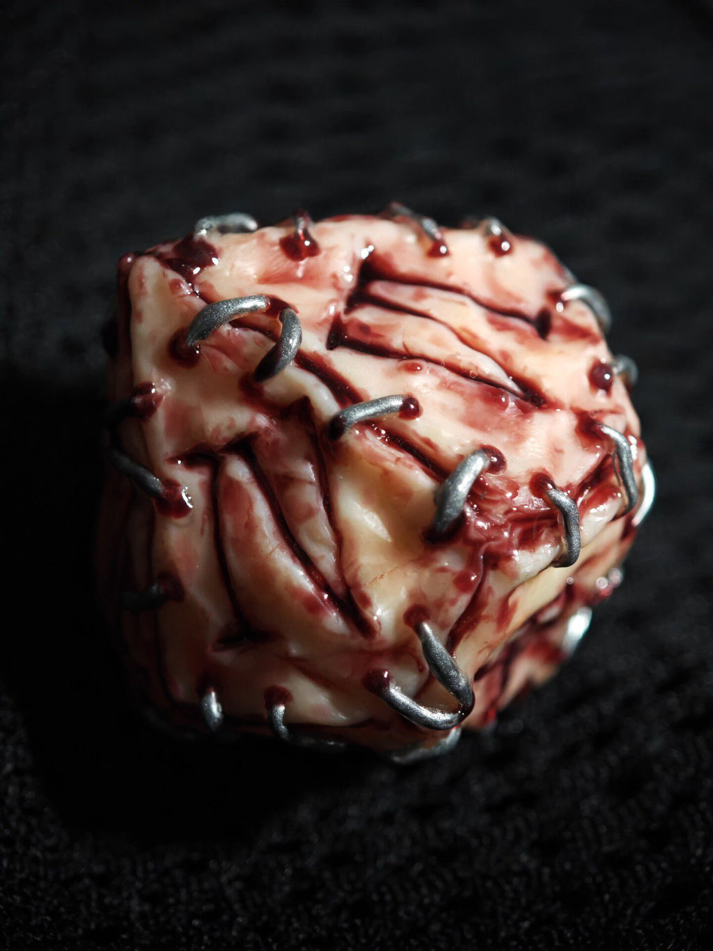Giant 50cm Handmade "Prison Realm" Cursed Object Sculpture | Gory Flesh & Blood Monster Eye Resin Replica