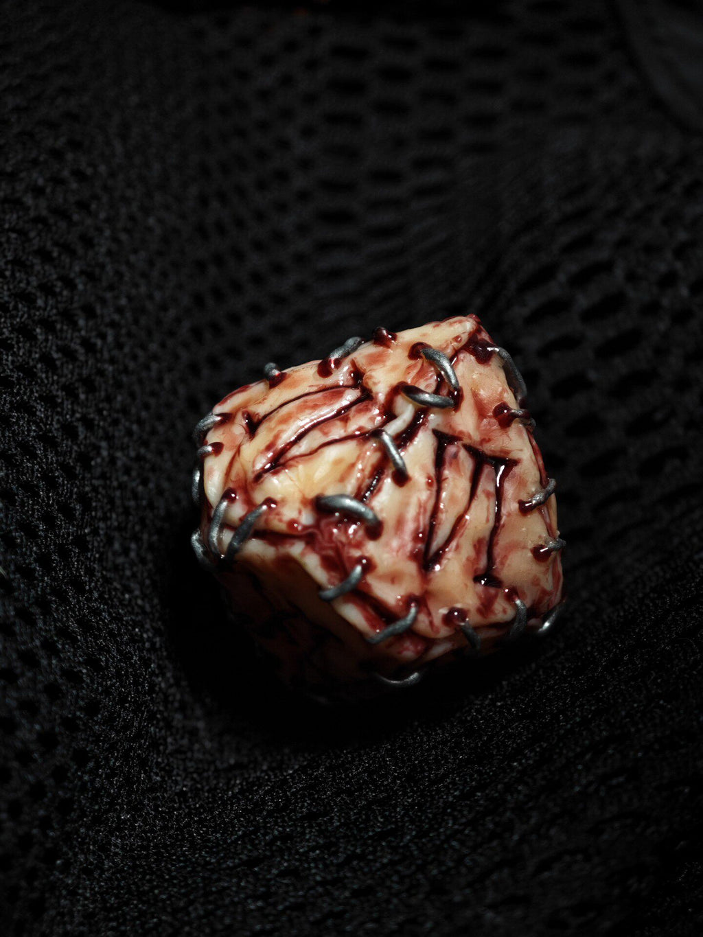 Giant 50cm Handmade "Prison Realm" Cursed Object Sculpture | Gory Flesh & Blood Monster Eye Resin Replica
