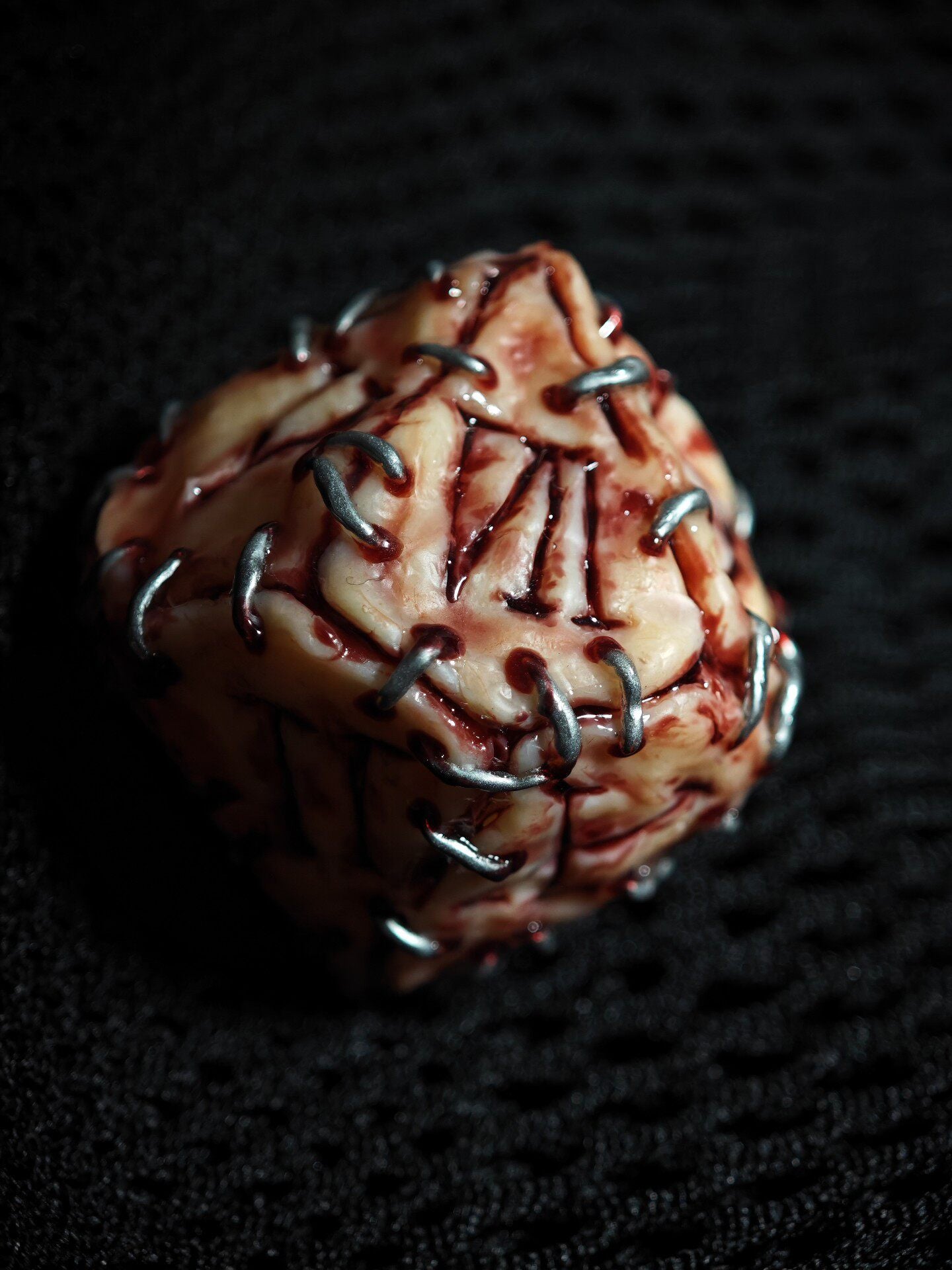 Giant 50cm Handmade "Prison Realm" Cursed Object Sculpture | Gory Flesh & Blood Monster Eye Resin Replica