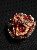 Handmade 35mm Bound Flesh D6 Dice - Chained Gory Meat Resin Artifact