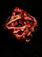 Handmade "Prison Realm" D6 Dice | Jujutsu Kaisen Inspired Cursed Object Resin Die | Fleshy Monster Eye | Macabre RPG Tabletop Dice