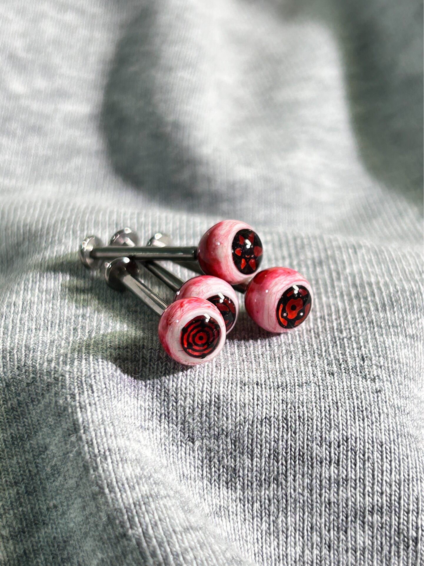Cthulhu Eye - Sharingan Awakened Bloodline | Ear/Tongue Titanium Studs