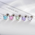 Black & White Multi-CZ Ear Studs