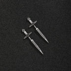 Edgy Dark Dagger Stud | 316L Surgical Steel Sword Piercing | Goth Punk Unisex Earring for Men & Women