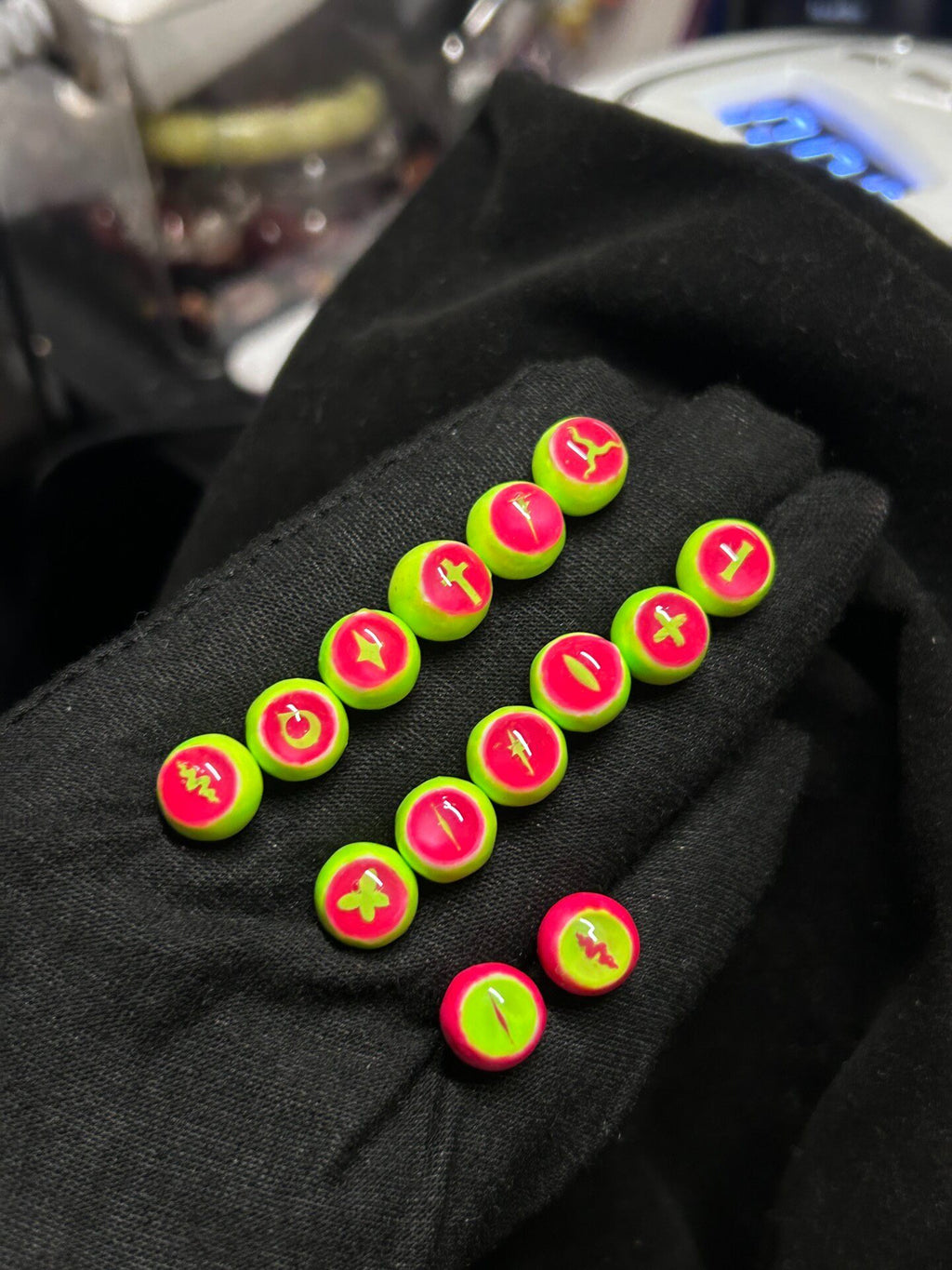 Curse of the Toxic Symbiote | Titanium Neon Cyber-Goth Eyeball Stud