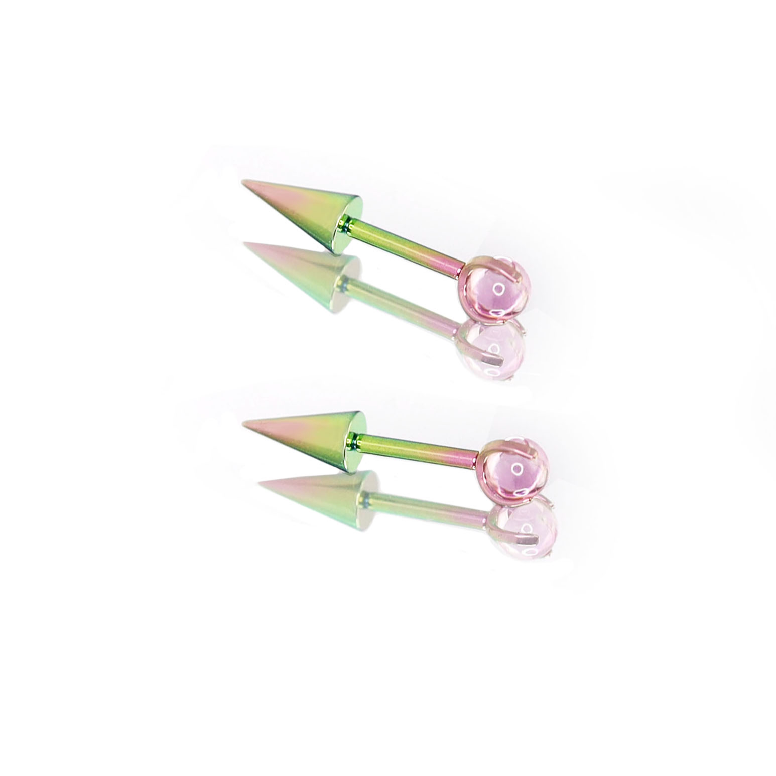 MLP Titanium Demon Ear Stud | Gothic Cartilage Piercing | Devil Wing Helix Earring