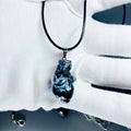 "Corrupted Soul" Black Smoke Anatomical Heart - Ink Wash Resin
