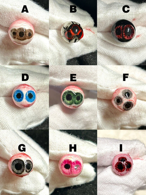 Awakening of the Arachnid | Titanium Multi-Pupil Mutant Eyeball Stud - Crux Jewelry product image 2