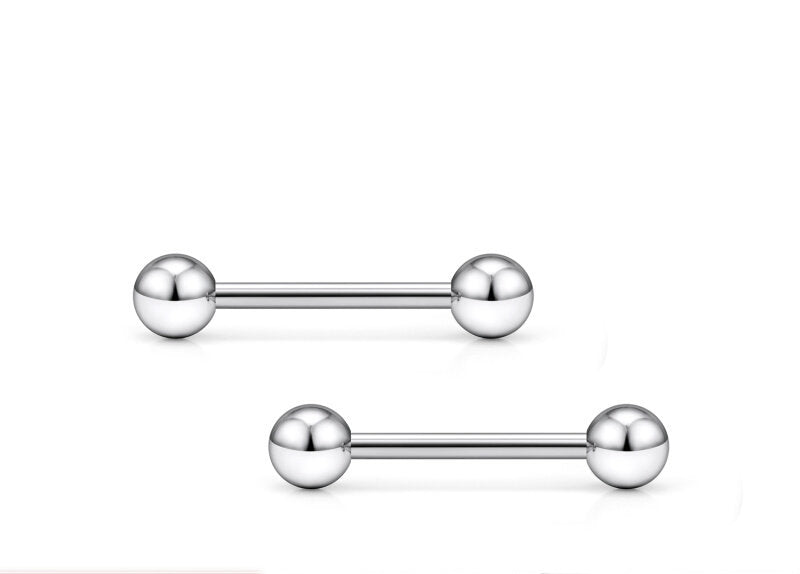 Hypoallergenic Titanium Barbell - For Tongue, Nipple & Ear Piercings