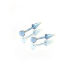 MLP Titanium Demon Ear Stud | Gothic Cartilage Piercing | Devil Wing Helix Earring