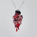 "Bound by Blood" Restrained Anatomical Heart - Chain & Drip Detail