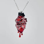 "Bound by Blood" Restrained Anatomical Heart - Chain & Drip Detail