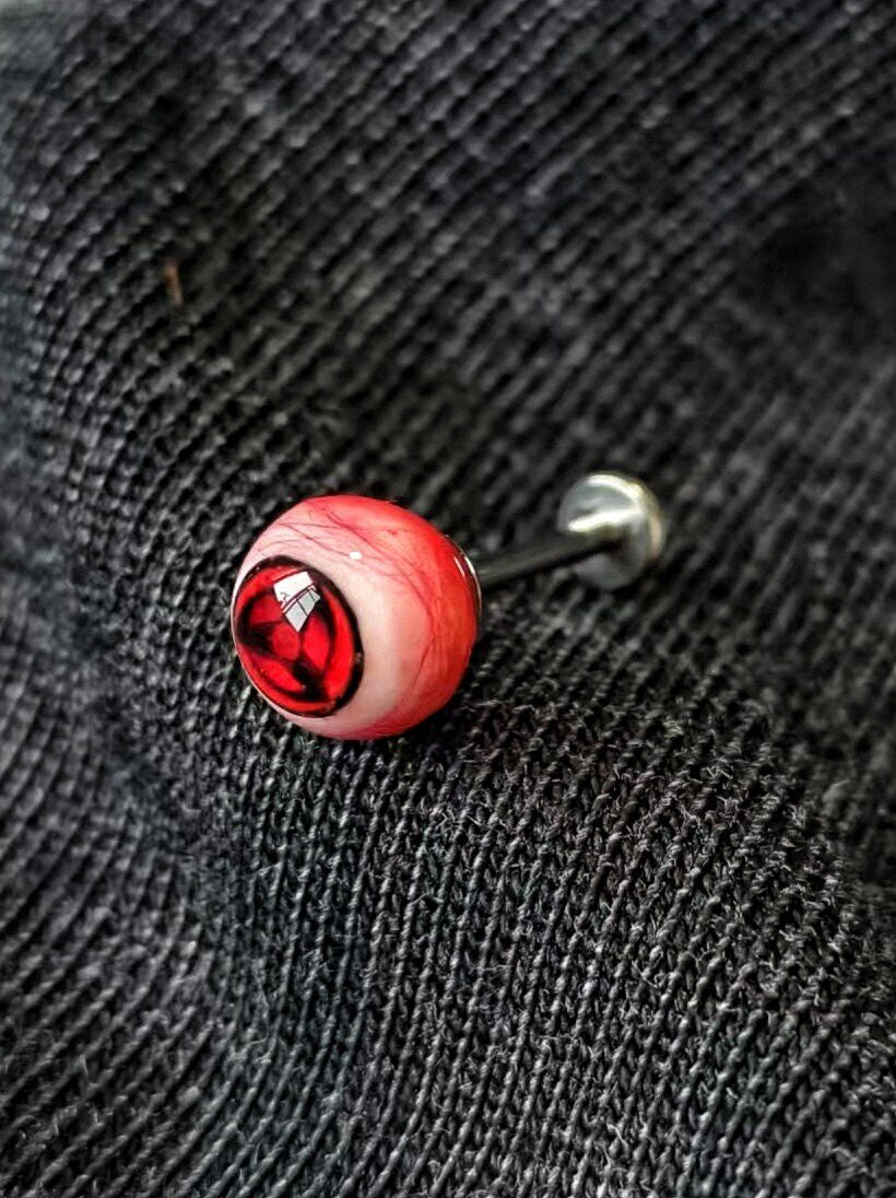 Cthulhu Eye - Sharingan Awakened Bloodline | Ear/Tongue Titanium Studs