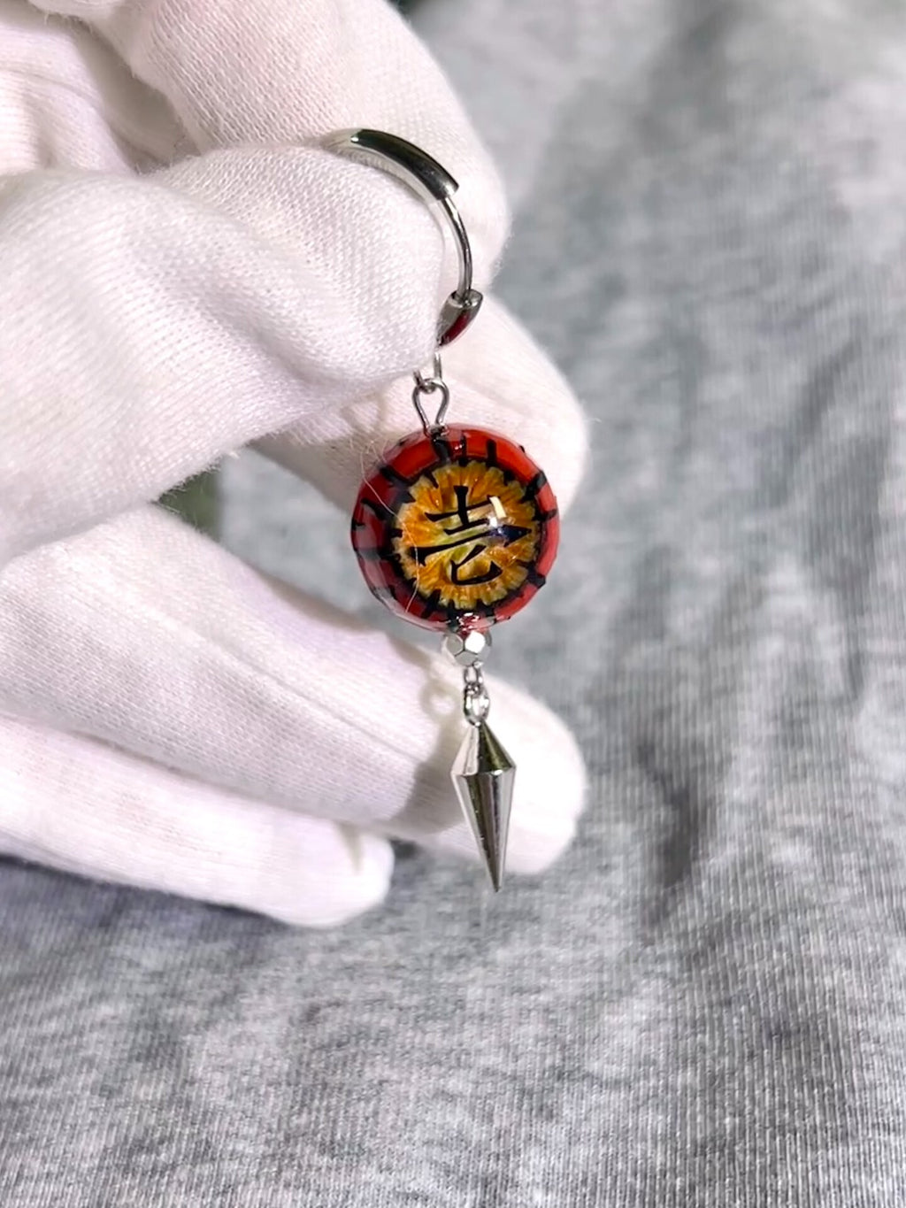 The Primordial Gaze | Upper Rank One Kokushibo Eyeball Earrings