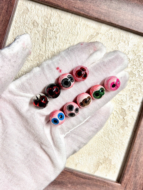 Awakening of the Arachnid | Titanium Multi-Pupil Mutant Eyeball Stud - Crux Jewelry product image 1