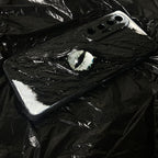 "Abyssal Watcher" Custom 3D Black Texture Phone Case | Choose Your Eye Style