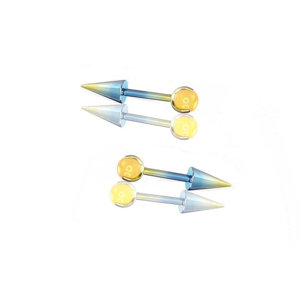 MLP Titanium Demon Ear Stud | Gothic Cartilage Piercing | Devil Wing Helix Earring