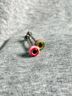 Handcrafted Titanium Monster Eyeball Piercing | Gothic Labret Stud