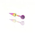 MLP Titanium Demon Ear Stud | Gothic Cartilage Piercing | Devil Wing Helix Earring