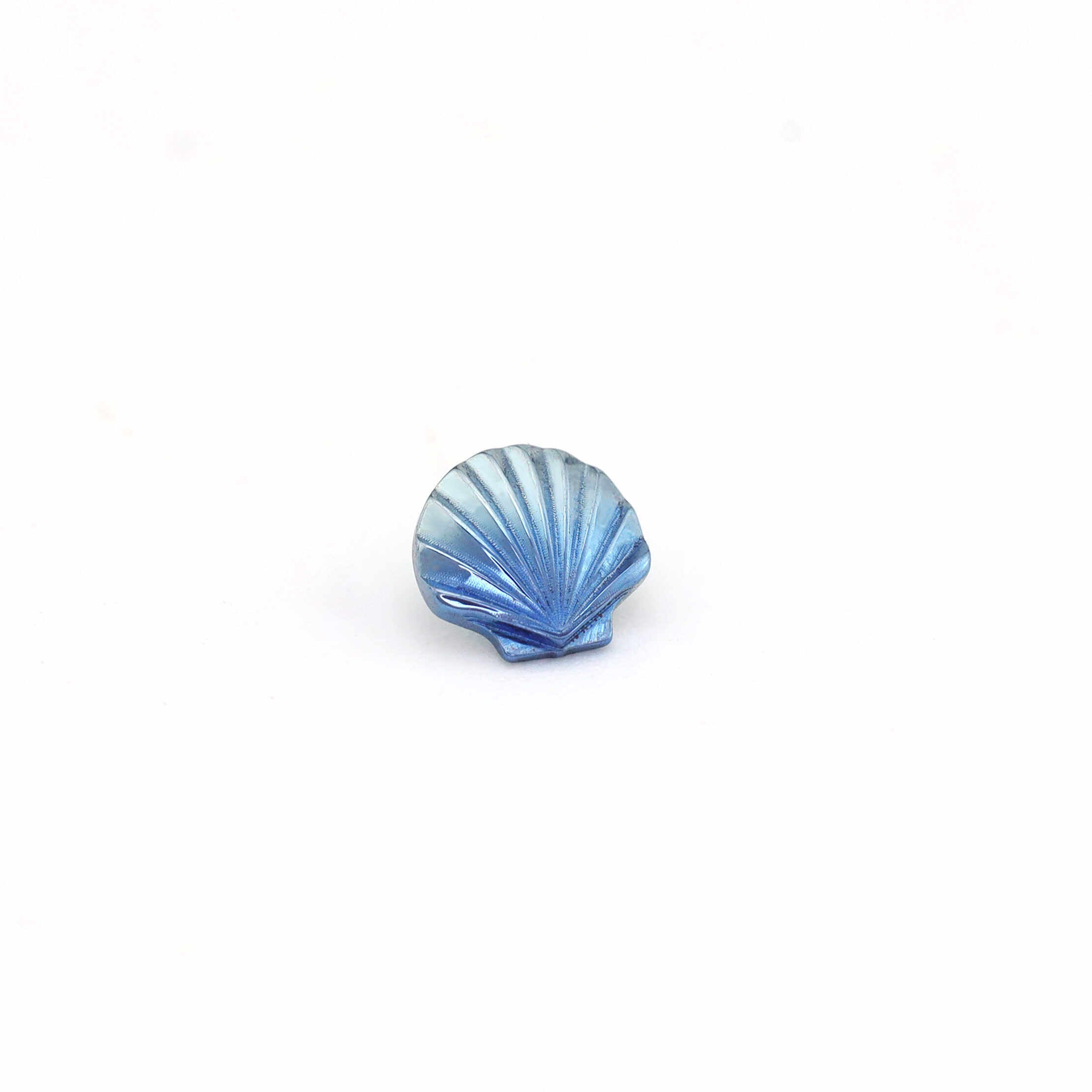 Titanium 3D Shell Stud | Cute Summer Ocean Cartilage & Lip Piercing