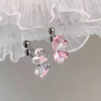 Red Heart Cross Tongue Barbell - Sweet & Edgy Style