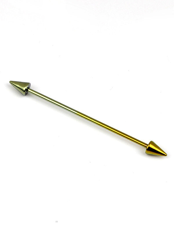 Titanium High Polish Industrial Barbell | Internal Threaded Straight Piercing