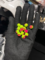 Curse of the Toxic Symbiote | Titanium Neon Cyber-Goth Eyeball Stud