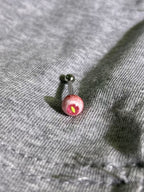 Awakening of the Feral Beast | Titanium Reptile Dragon Eyeball Stud