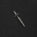 Edgy Dark Dagger Stud | 316L Surgical Steel Sword Piercing | Goth Punk Unisex Earring for Men & Women
