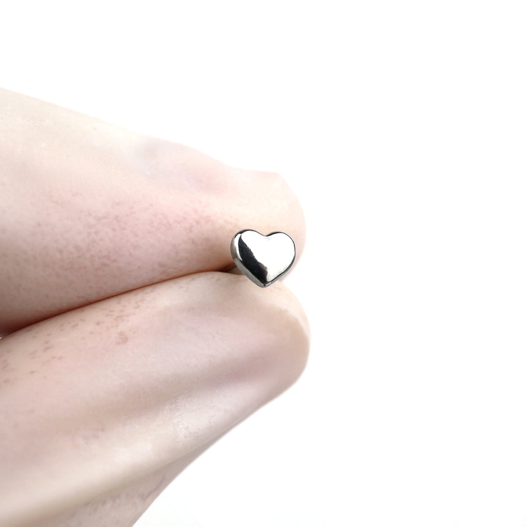 3D Heart Barbell | Cute Y2K Surgical Steel Tongue Ring