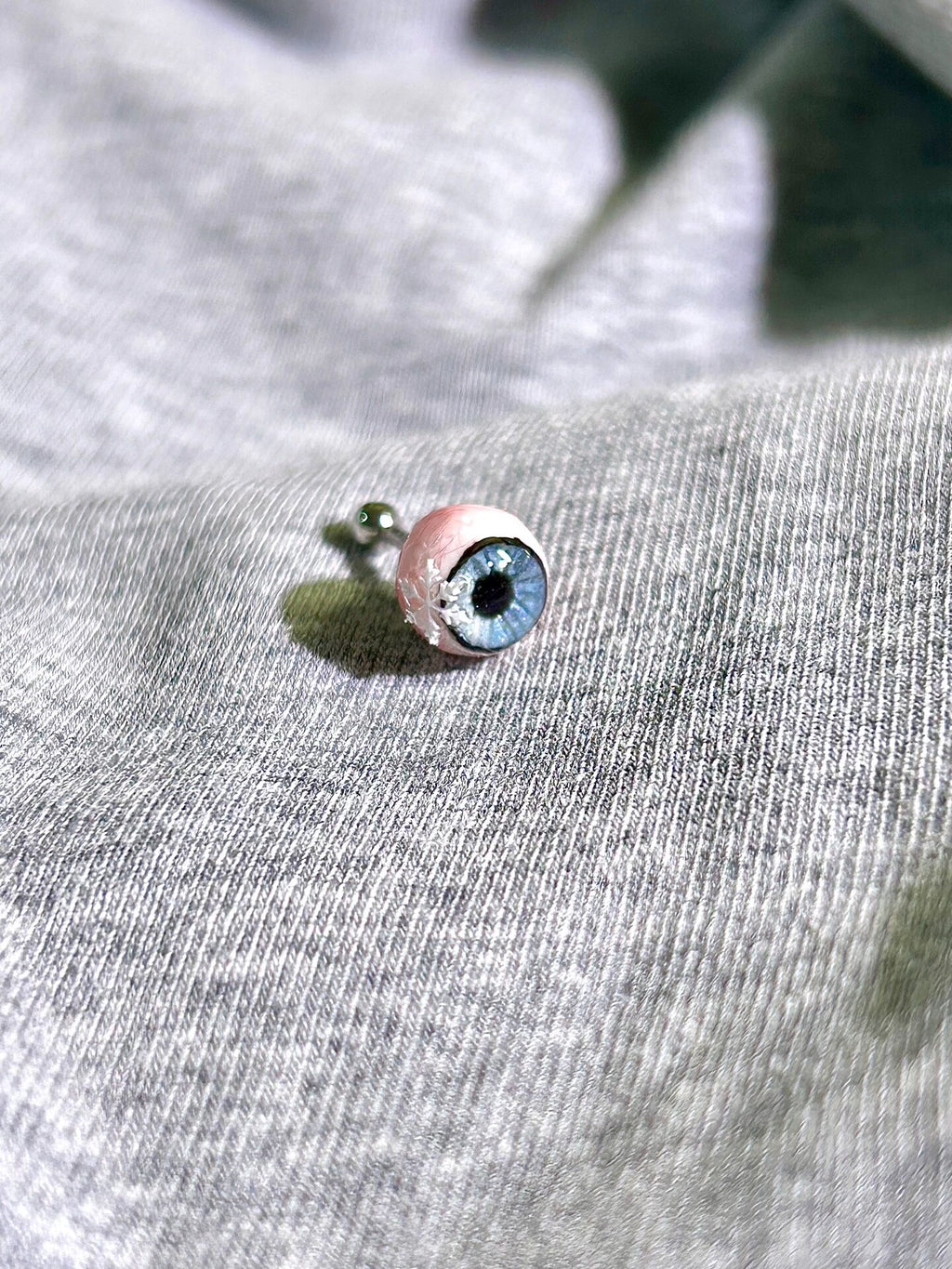 Memories of Snow & The Compass Needle | Titanium Demon Slayer Akaza & Koyuki Eyeball Stud