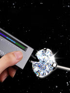 Luxurious Moissanite Flat Back Stud - Brilliant Implant Grade Titanium Ear & Lip Piercing