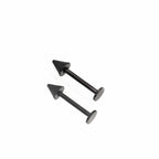 2Pcs 16G Ball & Spike Studs | Externally Threaded Surgical Steel Lip & Cartilage Piercing