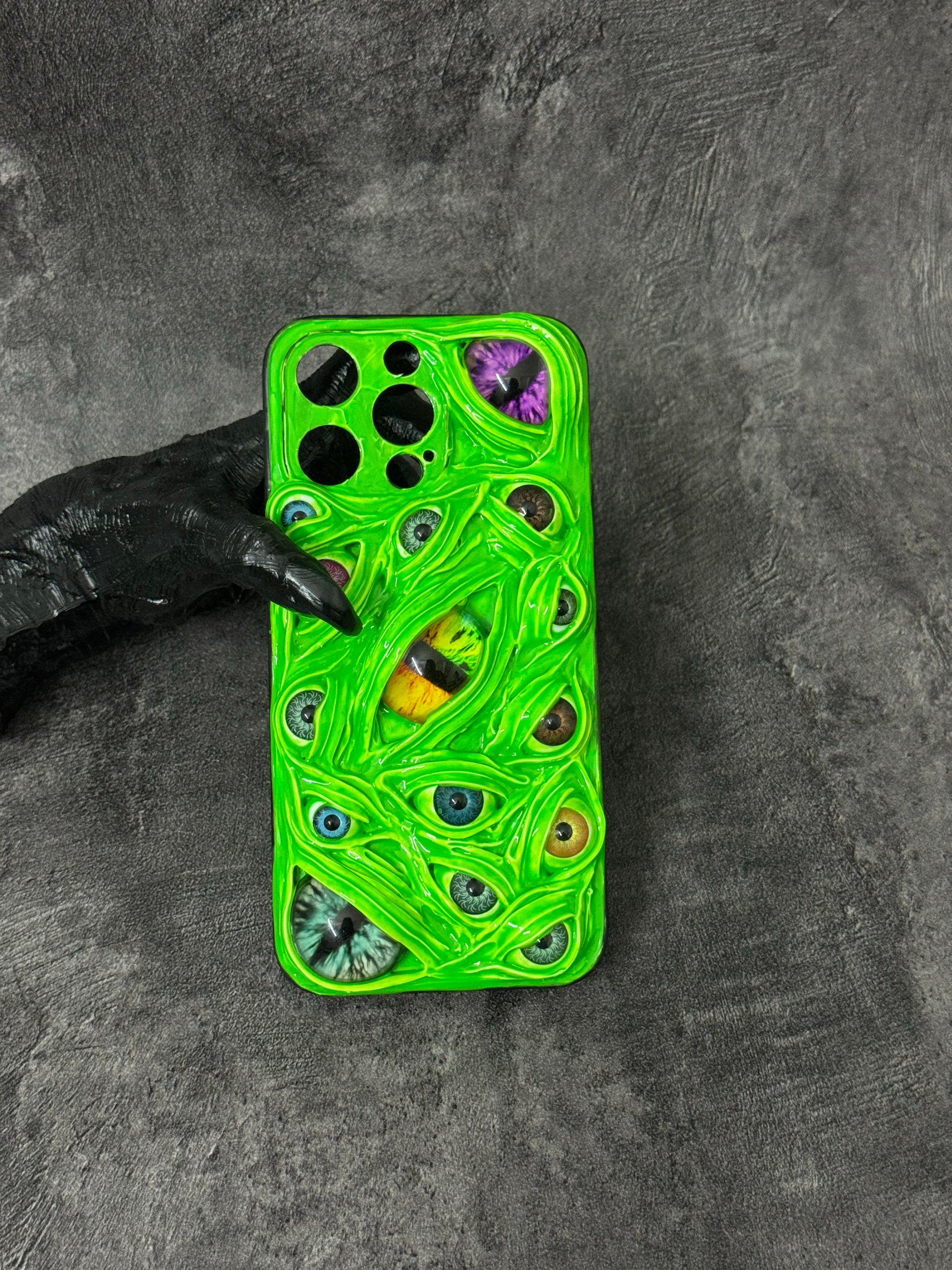 "Thousand Eyes" Cthulhu Monster 3D Phone Case | Textured Creepy Cute Cover