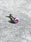 Tears of the Fallen Heretic | Titanium Holy Cross Eyeball Stud