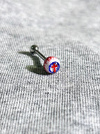 Tears of the Fallen Heretic | Titanium Holy Cross Eyeball Stud